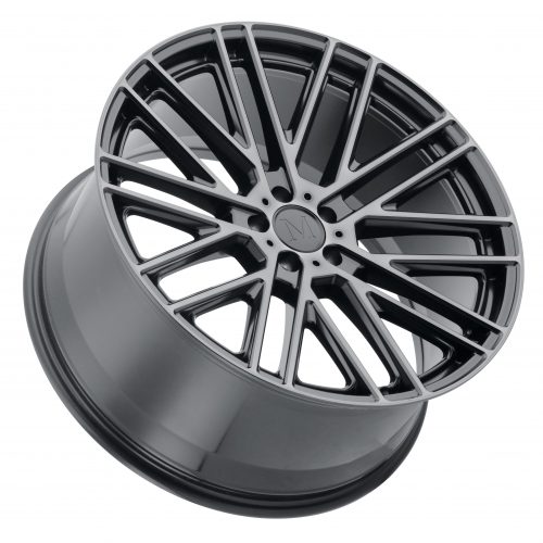 Mandrus  Masche  Semi Gloss Black With Mirror Cut Face & Translucent Clear  20x9  (+35)  5x112 - Image 2