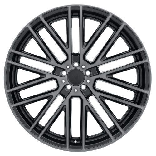 Mandrus  Masche  Semi Gloss Black With Mirror Cut Face & Translucent Clear  20x9  (+35)  5x112 - Image 3