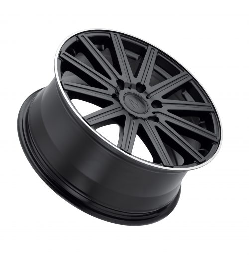 Mandrus Stark Matte Black W/ Machined Lip 18x8 (+52) 6x130 - Image 2