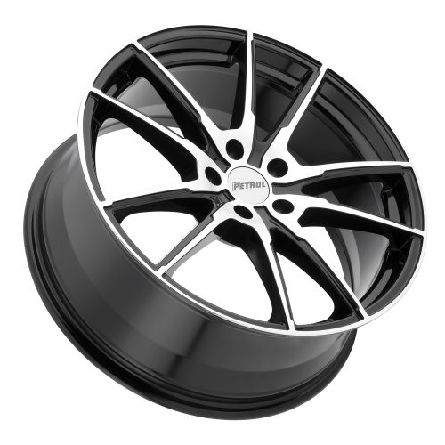 Petrol P0a Gloss Black W/ Machined Cut Face 18x8 (+40) 5x114.3 - Image 2