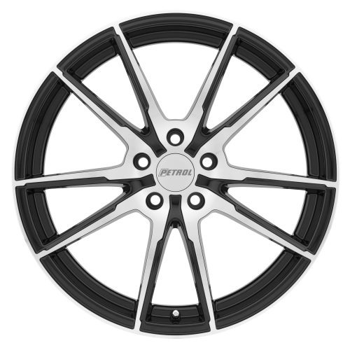 Petrol P0a Gloss Black W/ Machined Cut Face 18x8 (+40) 5x114.3 - Image 3