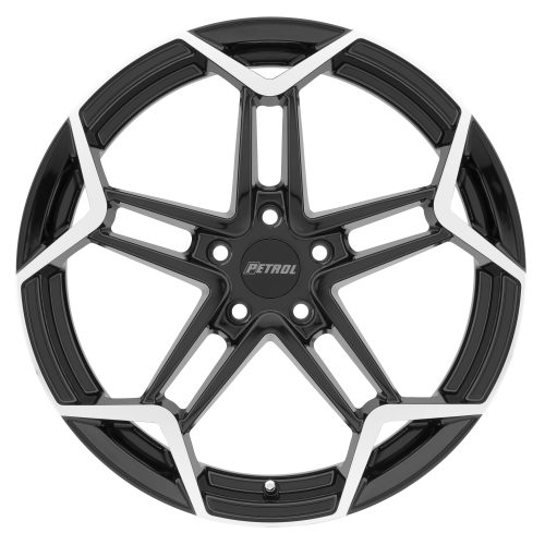 Petrol P1a Gloss Black W/ Machined Cut Face 17x8 (+40) 5x112 - Image 3