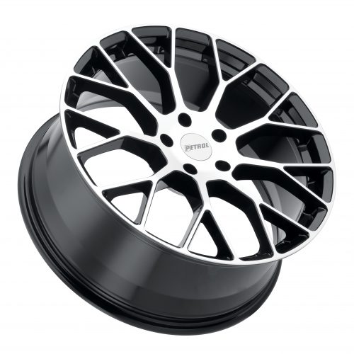 Petrol  P2B  Gloss Black With Machine Face  15x7  (+40)  5x114.3 - Image 2