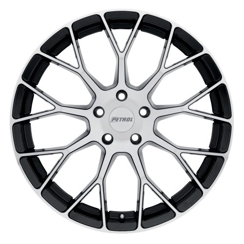 Petrol  P2B  Gloss Black With Machine Face  15x7  (+40)  5x114.3 - Image 3