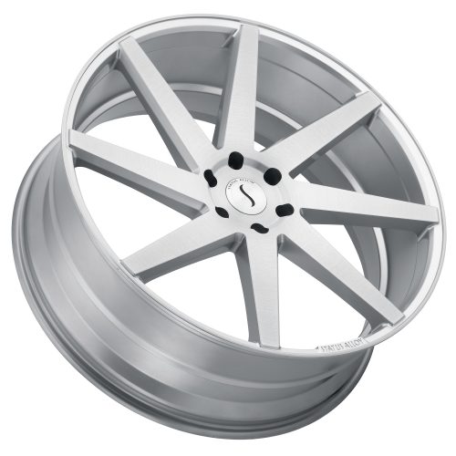 Status Brute Silver W/ Brushed Machined Face 22x9.5 (+15) 5x115 - Image 2