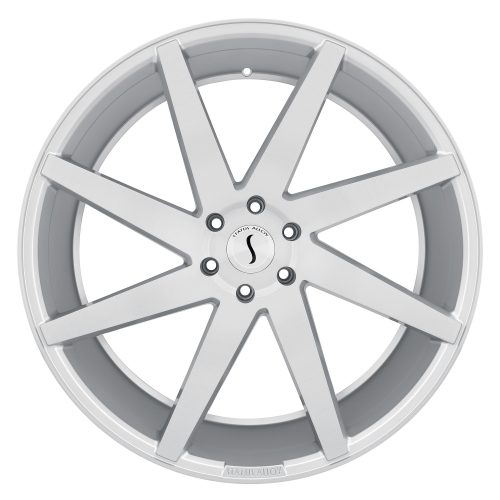 Status Brute Silver W/ Brushed Machined Face 22x9.5 (+15) 5x115 - Image 3