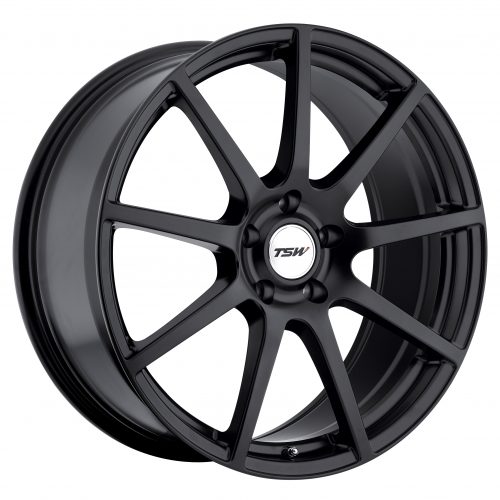 Tsw Interlagos Matte Black 17x8 (+45) 5x112