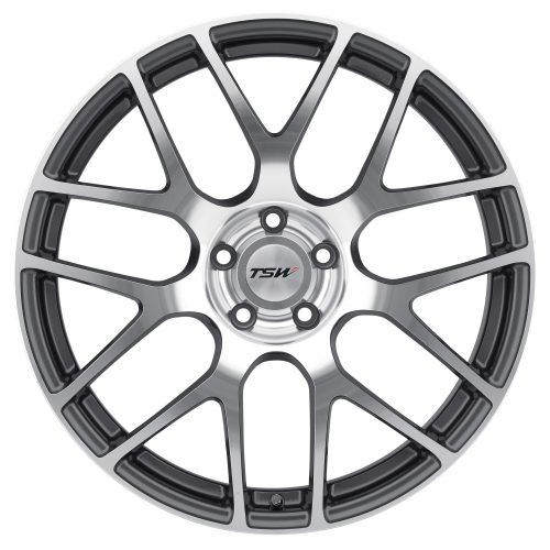 Tsw Nurburgring Gunmetal W/ Mirror Cut Face 19x8 (+35) 5x100 - Image 3