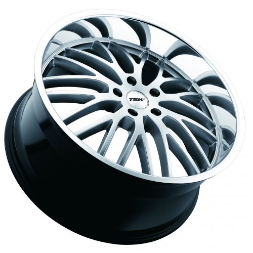 Tsw Snetterton Hyper Silver W/ Mirror Cut Lip 18x8 (+20) 5x120 - Image 2