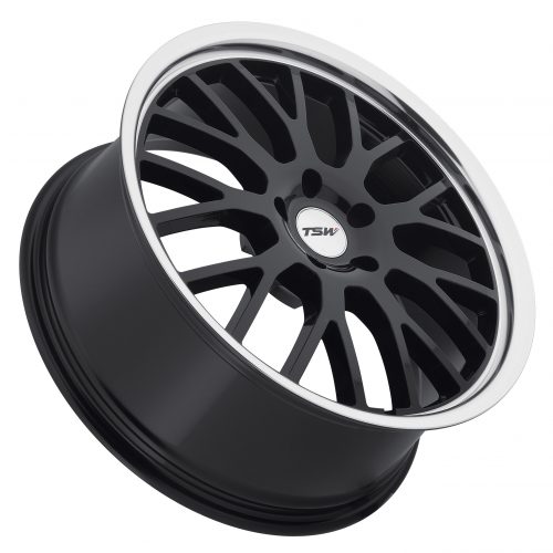 Tsw Tremblant Gloss Black W/ Mirror Cut Lip 19x9.5 (+20) 5x120 - Image 2