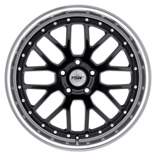 Tsw Valencia Gloss Black W/ Mirror Cut Lip 20x10 (+40) 5x112 - Image 3