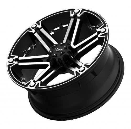 Tuff T01 Flat Black W/ Machined Face 18x9 (-6) 8x165.1 - Image 2