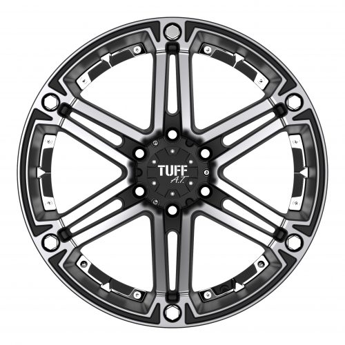 Tuff T01 Flat Black W/ Machined Face 18x9 (-6) 8x165.1 - Image 3