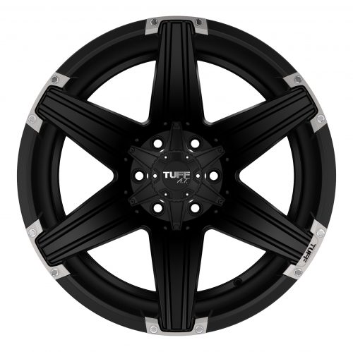 Tuff T12 Satin Black W/ Milled Spokes 20x10 (-19) 5x150 - Image 3