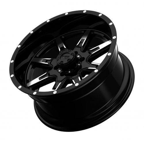 Tuff T15 Gloss Black W/ Machined Face 20x10 (-19) 5x139.7 - Image 2