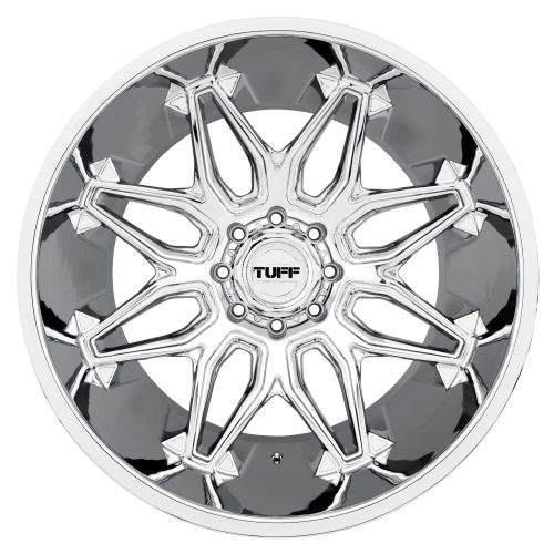 Tuff T3b Chrome 26x14 (-72) 6x139.7 - Image 3