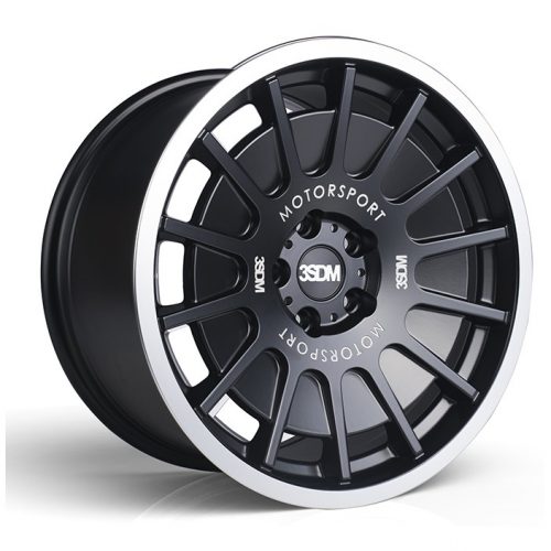 3SDM  0.66  Matte Black with Polished Lip  18x9.5  (+40)  5x112