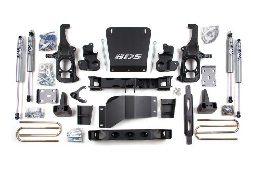 BDS 6.5" Lift Kit for a 2019 Chevrolet 2500 HD 4WD with 4" Block and Air Suspension Spacers