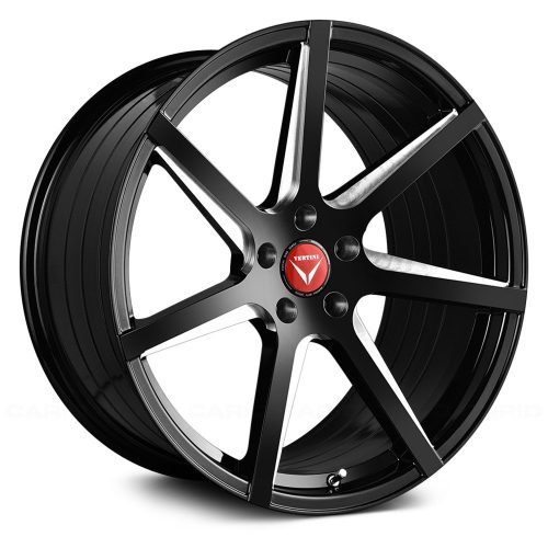 Vertini  WING-7  Gloss Black Machine Cut  20x9  (+15 - 45)  BLANK