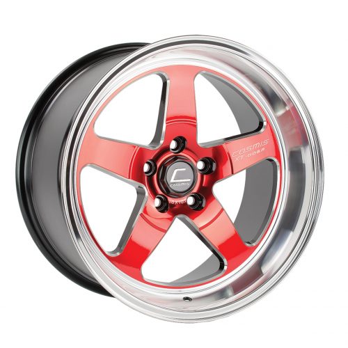 Cosmis  XT-005R  Red with Machined Lip  18x10  (+20)  5x114.3