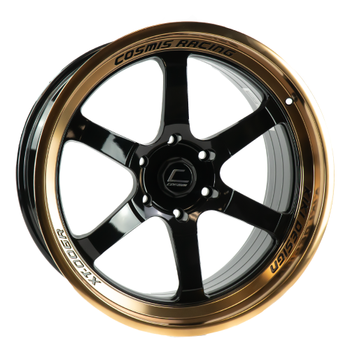 Cosmis  XT-006R  Black with Machined Bronze Lip  20x9.5  (+10)  6x135