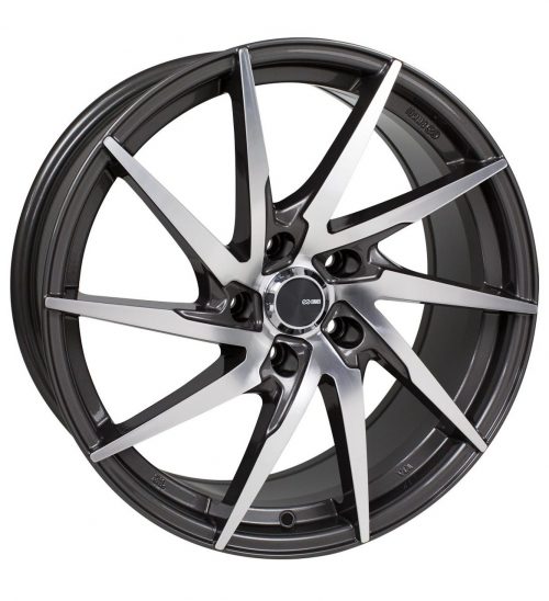 Enkei  PW10  Gunmetal with Machined Spokes  18x8  (+42)  5x120