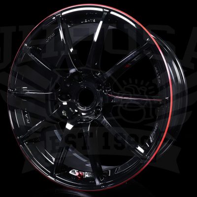 Gram Lights  57 Transcend Rev Limit  Gloss Black & Red  17x9  (+38)  5x114.3