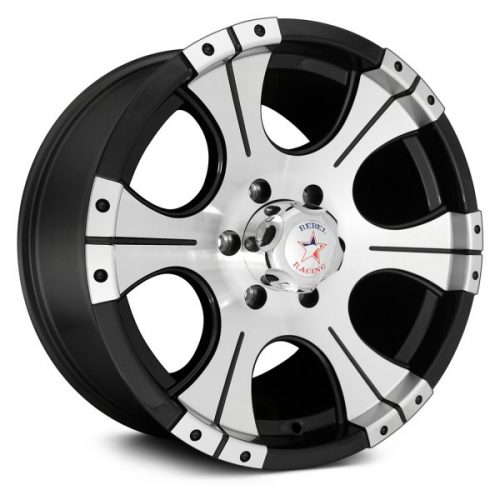 Rebel Racing Offroad  Ace  Black with Machined Face  17x9  (+0)  6x135