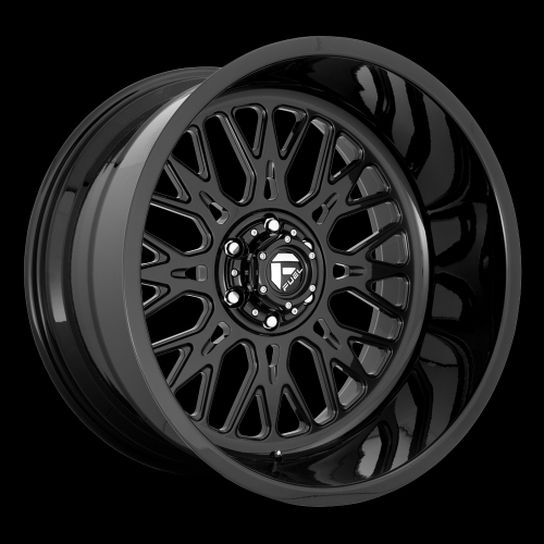 Fuel Forged FF104 Full Gloss Black 20x10 (Custom Offset) 8x180 Set of Five Wheels