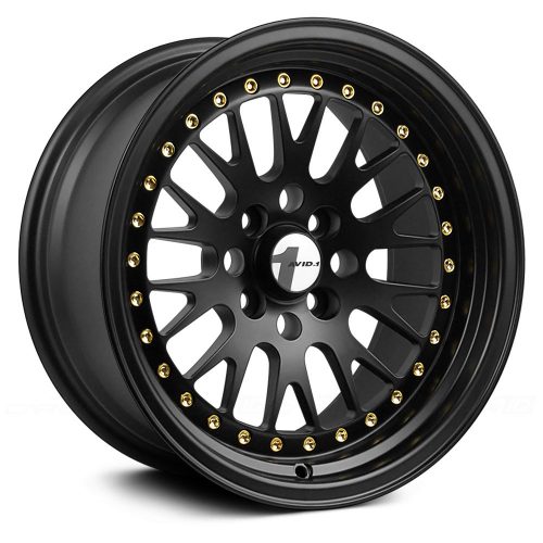 Avid.1  AV12  Black With Gold Rivets  15x8  (+25)  4x100