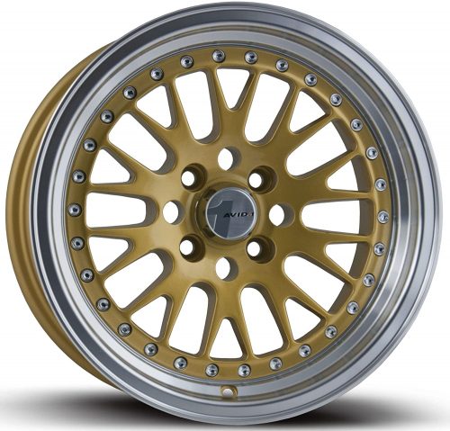 Avid.1  AV12  Gold With Machined Lip  15x8  (+25)  4x100