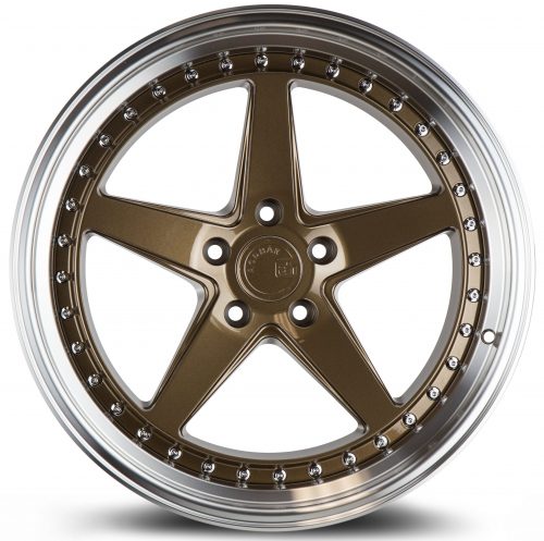 Aodhan DS05 Bronze w/ Machined Lip 19x9.5 (+15) 5x114.3 - Image 2