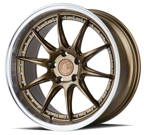 Aodhan DS07 Bronze w/ Machined Lip 18x8.5 (+35) 5x100 - Image 2