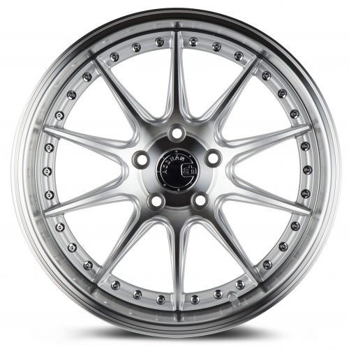 Aodhan DS07 Silver w/ Machined Face 19x11 (+15) 5x114.3 - Image 2