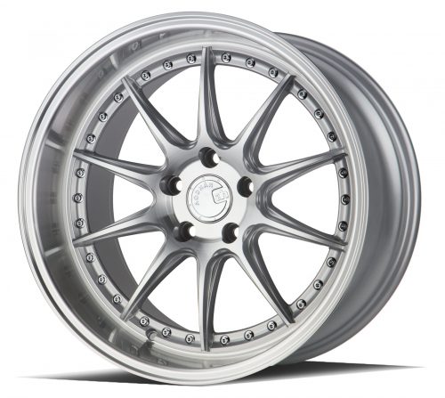 Aodhan DS07 Silver w/ Machined Face 19x11 (+15) 5x114.3 - Image 3