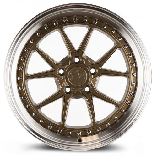 Aodhan DS08 Bronze w/ Machined Lip 18x9.5 (+15) 5x114.3 - Image 2