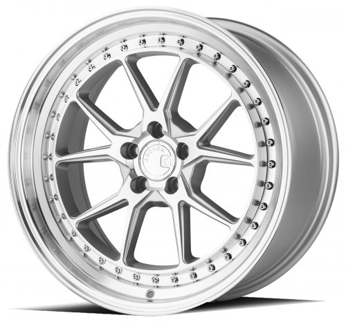 Aodhan DS08 Silver w/ Machined Face 18x8.5 (+35) 5x100 - Image 2