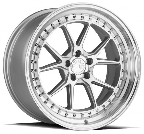 Aodhan DS08 Silver w/ Machined Face 18x9.5 (+15) 5x114.3