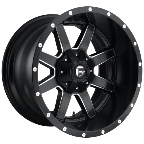 Fuel 1 Piece D538 Maverick Matte Black Milled 17x6.5 (-140) 8x200