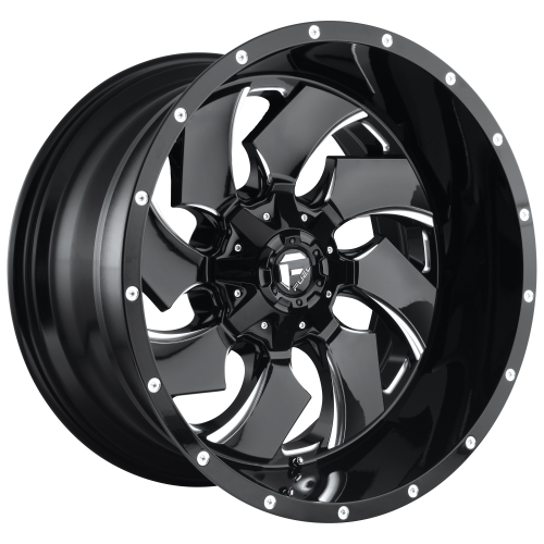 Fuel 1 Piece D574 Cleaver Gloss Black Milled 20x8.25 (-176) 8x170