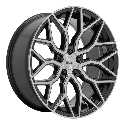 Niche 1 Piece M262 Mazzanti Gloss Black Brushed Face 19x8.5 (+25) 5x112