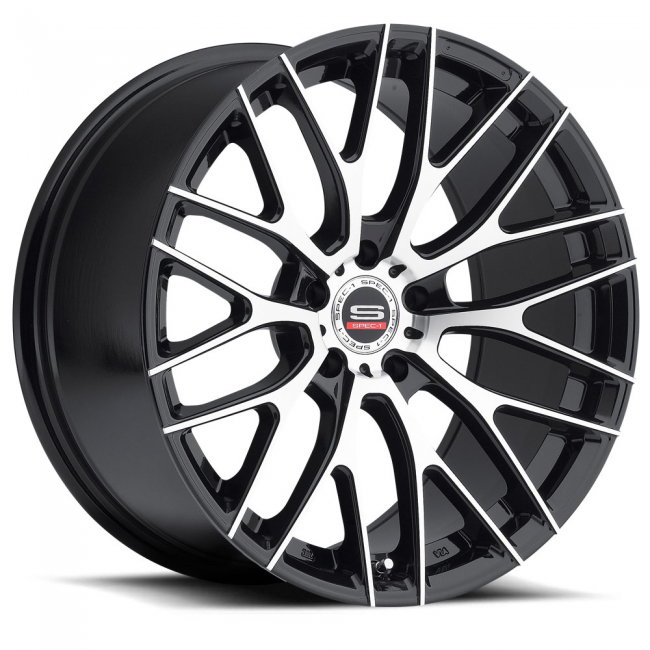 Spec-1 Racing Sp-6 18x8 Blank +22 Cb 73.1 Gloss Black Machined