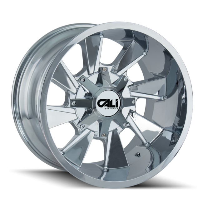 Cali Off-road Distorted 9106 Chrome 20x10 8-165.1/8-170 -19mm 130.8mm