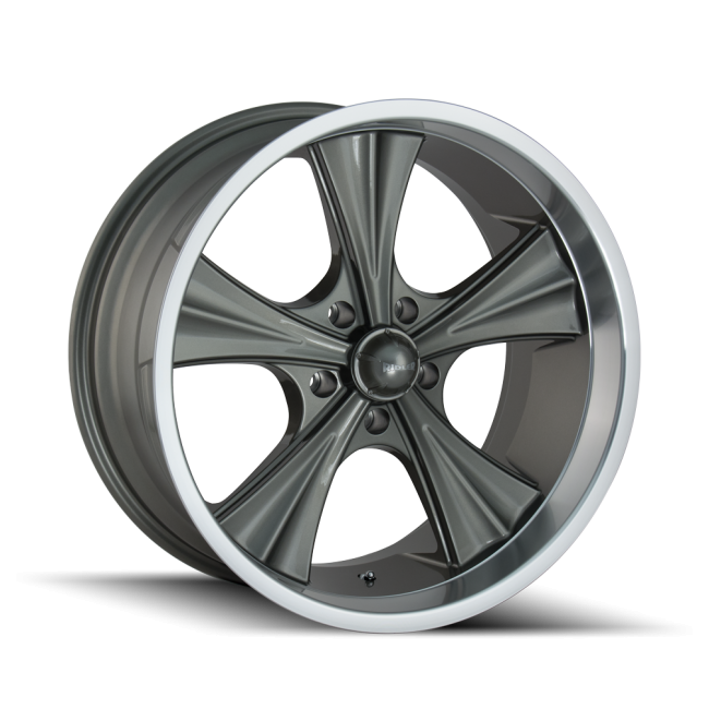 Ridler Type 651 Grey/machined Lip 20x8.5 5-114.3 0mm 83.82mm