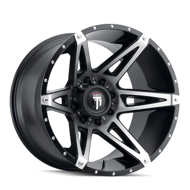 American Truxx Kutz At1902 Black/machined 20x9 5-127 -12mm 78.1mm
