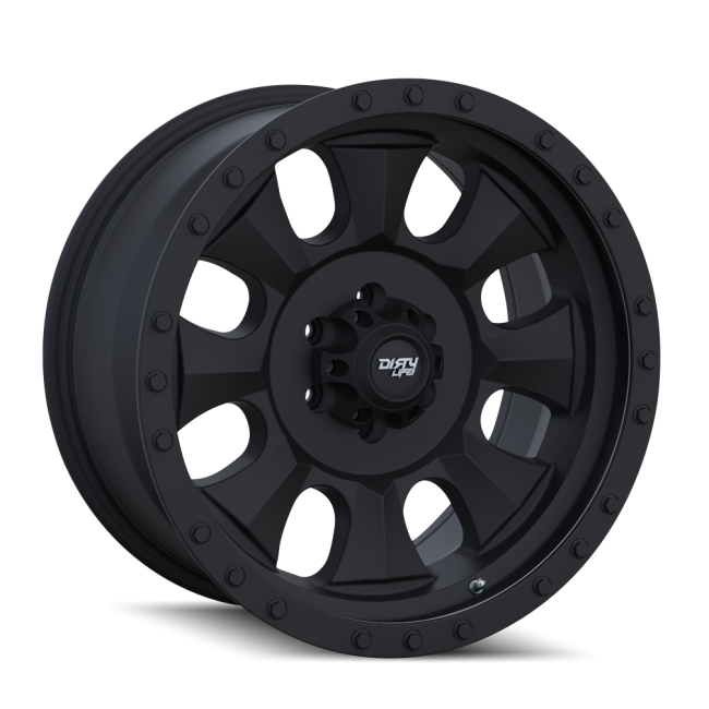 [new Cap] Dirty Life Ironman 9300 Matte Black/black Beadlock 20x9 5-127 0mm 83.82mm