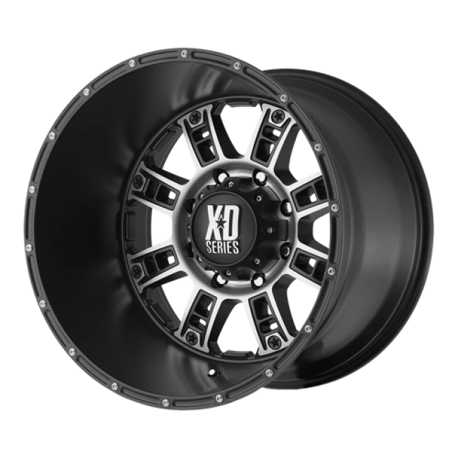 Xd Xd809 Riot Matte Black Machined 18x9 (-12) 5x127
