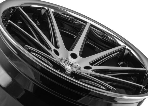 Rohana RFC10 Matte Black/Gloss Black Lip 20x10 (+25)5x114