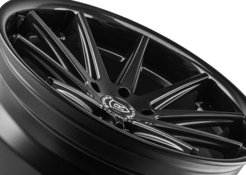 Rohana RFC10 Matte Black/Gloss Black Lip 20x10 (+15)5x115