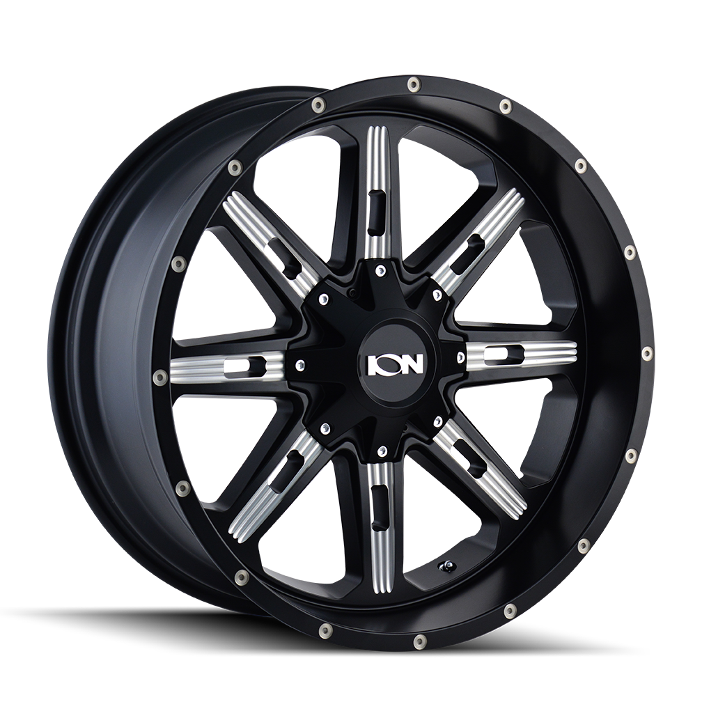 Ion 184  Black 17x9 8-165.1/8-170mm 130.8mm